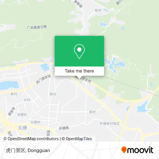 虎门景区 map