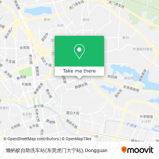 懒蚂蚁自助洗车站(东莞虎门大宁站) map