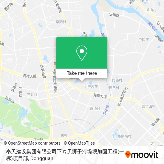 奉天建设集团有限公司下岭贝狮子河堤坝加固工程(一标)项目部 map