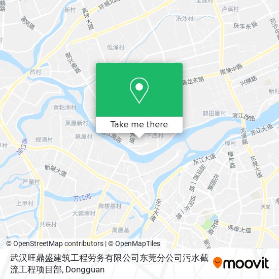 武汉旺鼎盛建筑工程劳务有限公司东莞分公司污水截流工程项目部 map