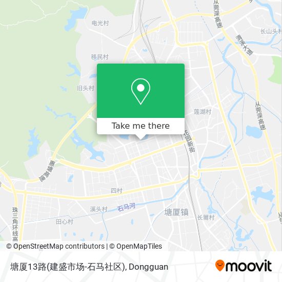 塘厦13路(建盛市场-石马社区) map