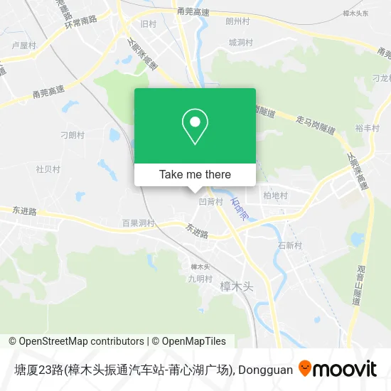 塘厦23路(樟木头振通汽车站-莆心湖广场) map