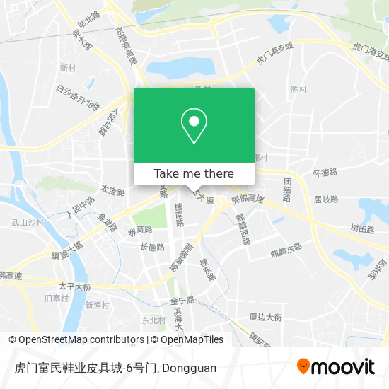 虎门富民鞋业皮具城-6号门 map