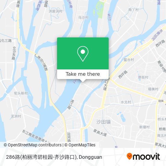 286路(柏丽湾碧桂园-齐沙路口) map