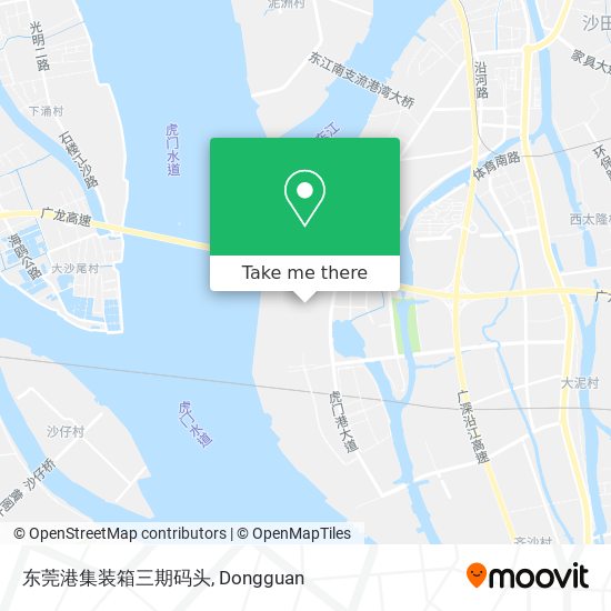 东莞港集装箱三期码头 map