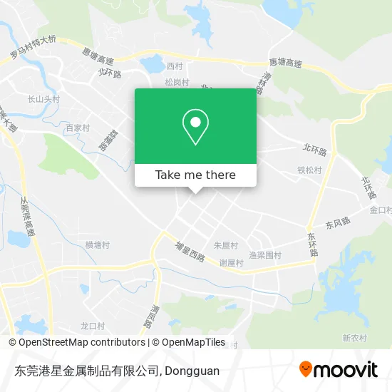 东莞港星金属制品有限公司 map