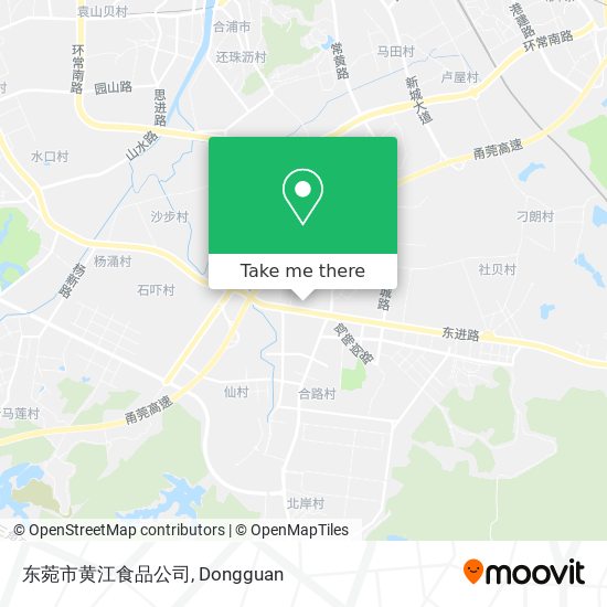 东菀市黄江食品公司 map