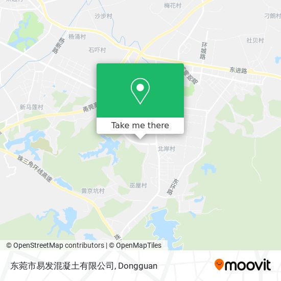 东菀市易发混凝土有限公司 map