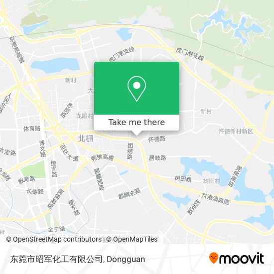 东菀市昭军化工有限公司 map