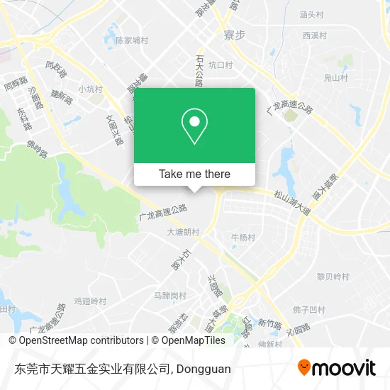 东莞市天耀五金实业有限公司 map