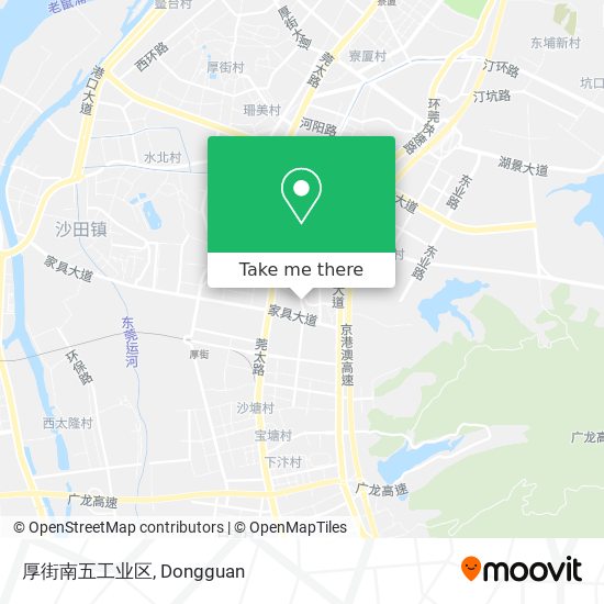 厚街南五工业区 map