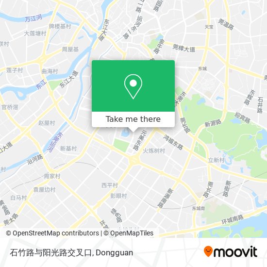 石竹路与阳光路交叉口 map