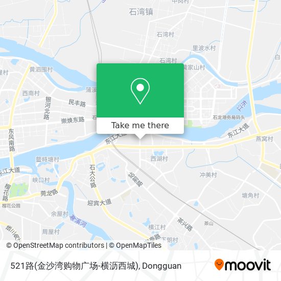 521路(金沙湾购物广场-横沥西城) map