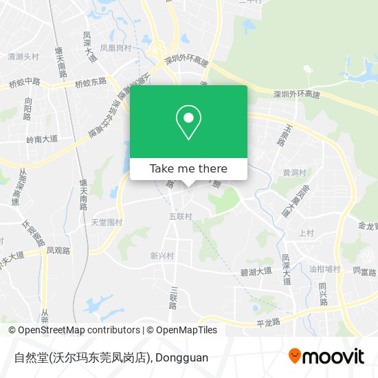 自然堂(沃尔玛东莞凤岗店) map