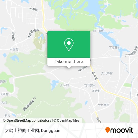 大岭山裕同工业园 map