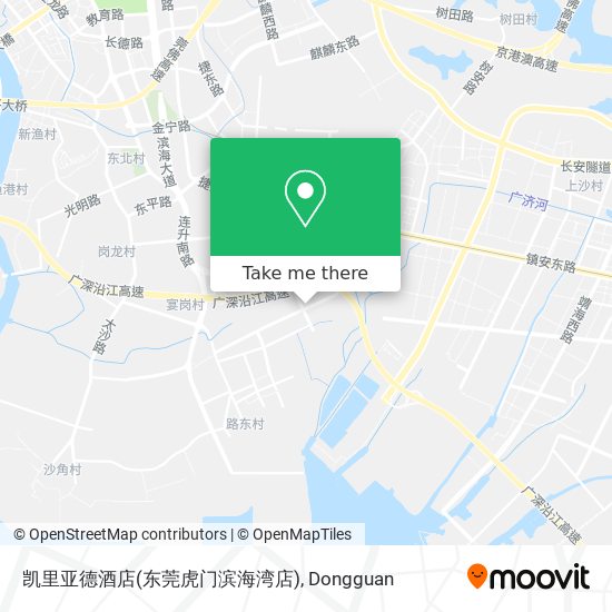 凯里亚德酒店(东莞虎门滨海湾店) map