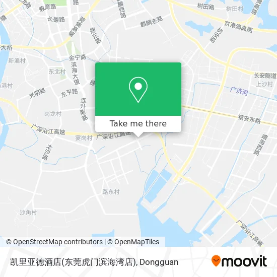 凯里亚德酒店(东莞虎门滨海湾店) map
