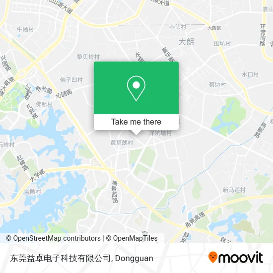 东莞益卓电子科技有限公司 map