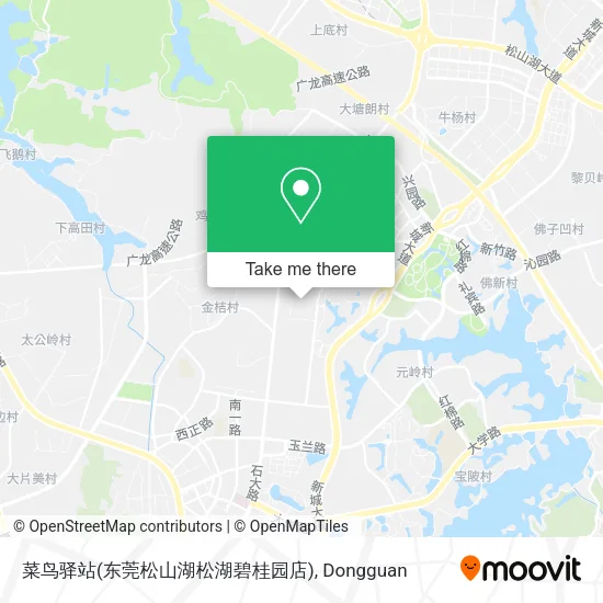 菜鸟驿站(东莞松山湖松湖碧桂园店) map