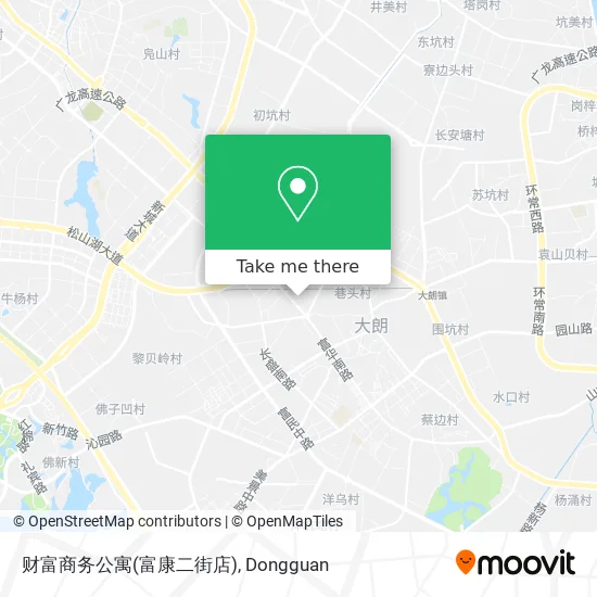 财富商务公寓(富康二街店) map