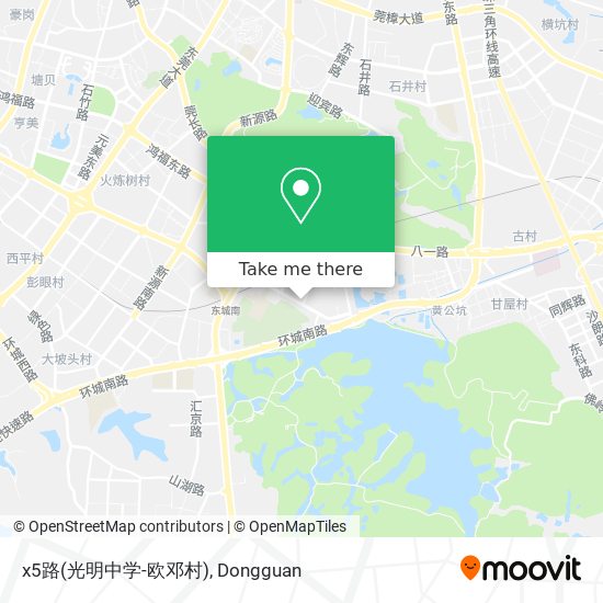 x5路(光明中学-欧邓村) map