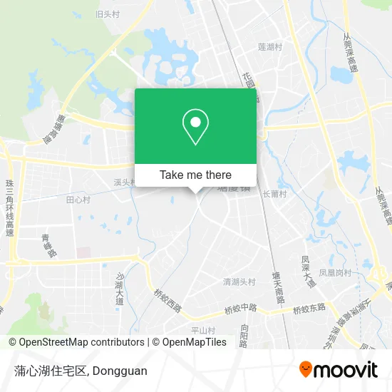 蒲心湖住宅区 map
