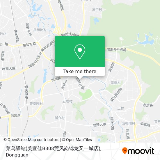 菜鸟驿站(美宜佳B308莞凤岗锦龙又一城店) map