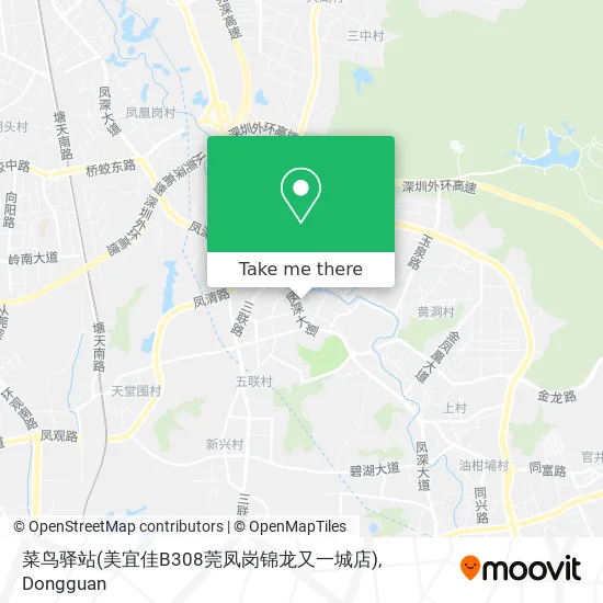 菜鸟驿站(美宜佳B308莞凤岗锦龙又一城店) map
