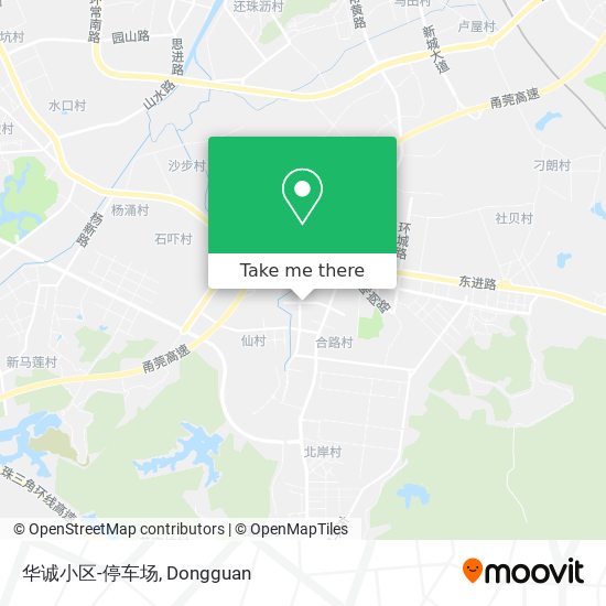 华诚小区-停车场 map