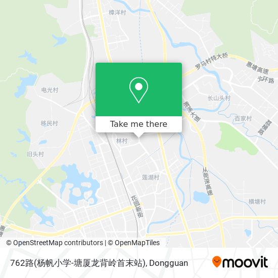 762路(杨帆小学-塘厦龙背岭首末站) map