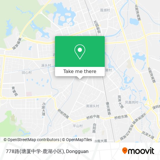 778路(塘厦中学-鹿湖小区) map