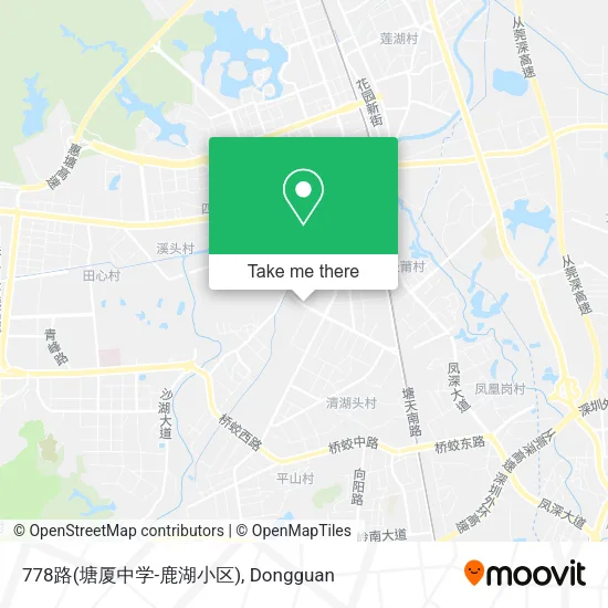 778路(塘厦中学-鹿湖小区) map