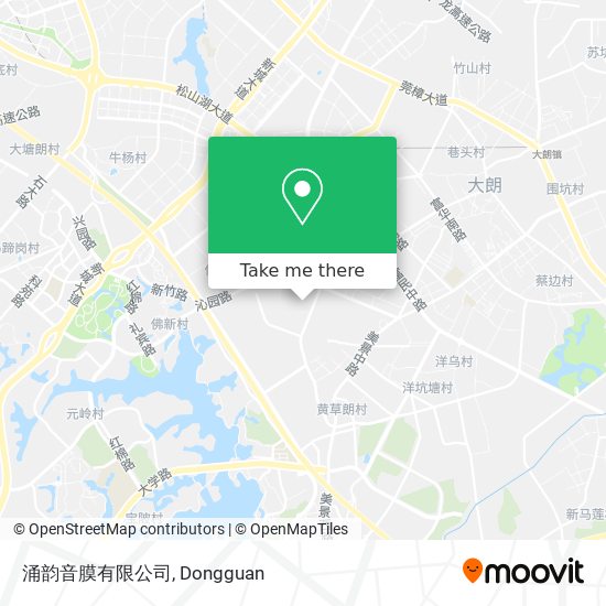 How To Get To 涌韵音膜有限公司in 东莞市by Bus