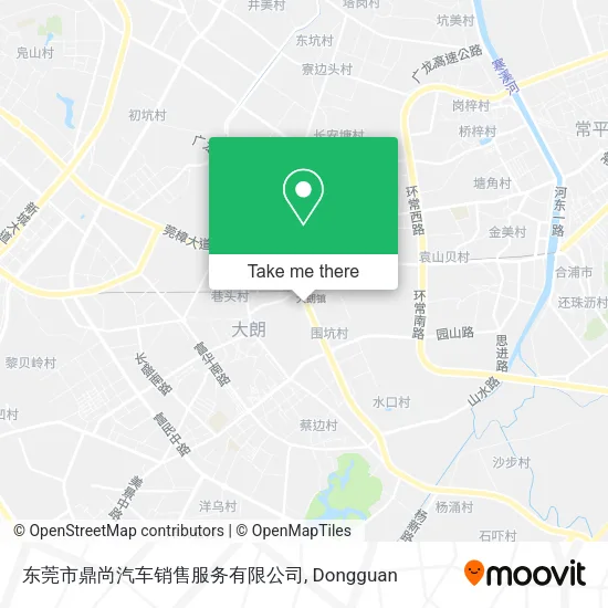 东莞市鼎尚汽车销售服务有限公司 map