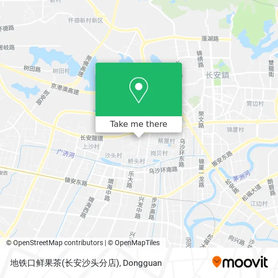 地铁口鲜果茶(长安沙头分店) map