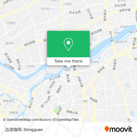 边渡咖啡 map