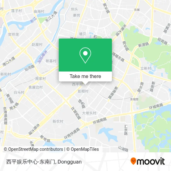 西平娱乐中心-东南门 map
