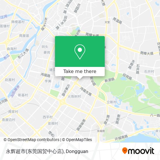 永辉超市(东莞国贸中心店) map