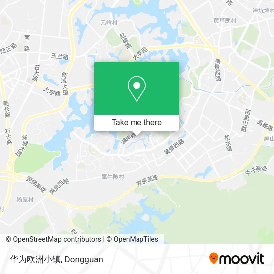 华为欧洲小镇 map
