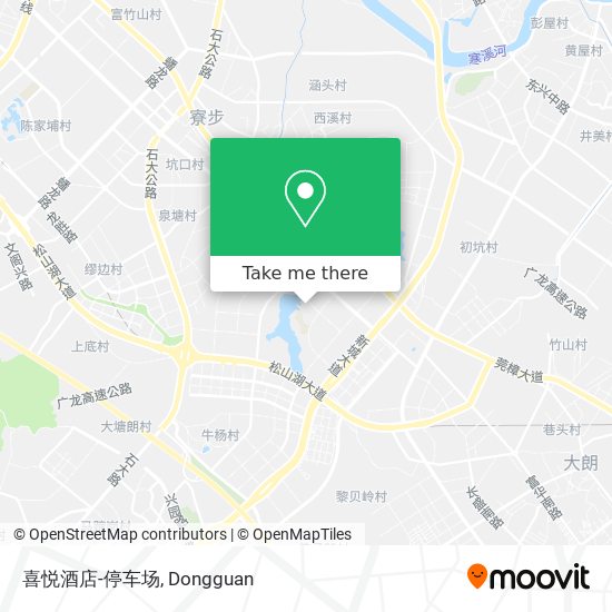 喜悦酒店-停车场 map