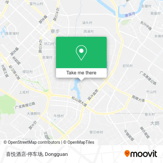 喜悦酒店-停车场 map