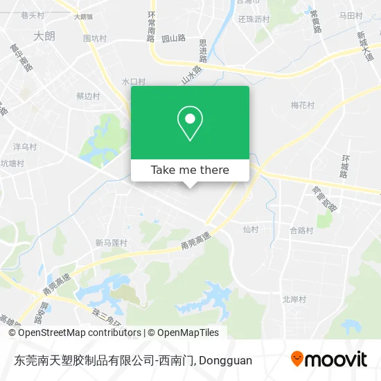 东莞南天塑胶制品有限公司-西南门 map