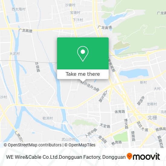 WE Wire&Cable Co.Ltd.Dongguan Factory map