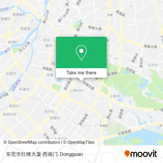 东莞市红锋大厦-西南门 map