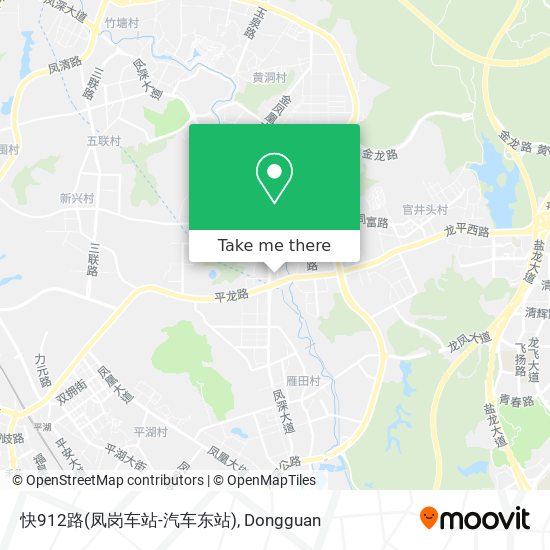 快912路(凤岗车站-汽车东站) map