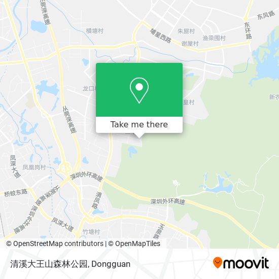清溪大王山森林公园 map