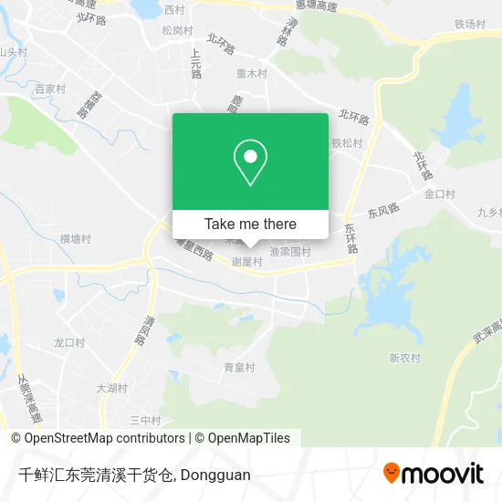 千鲜汇东莞清溪干货仓 map