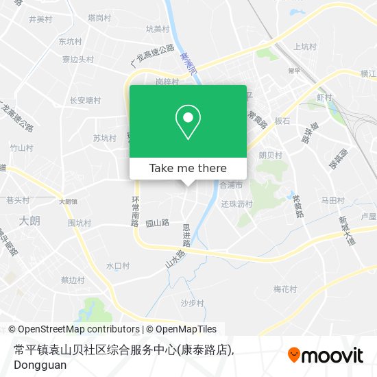 常平镇袁山贝社区综合服务中心(康泰路店) map