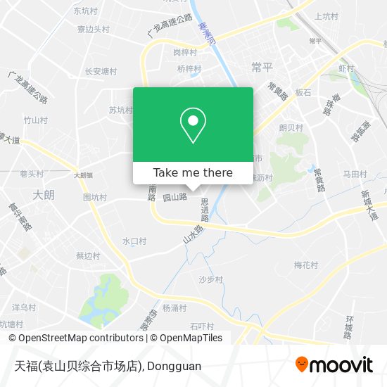 天福(袁山贝综合市场店) map
