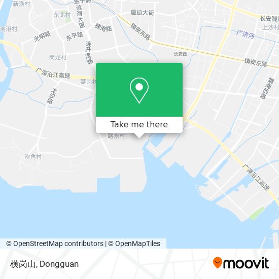 横岗山 map
